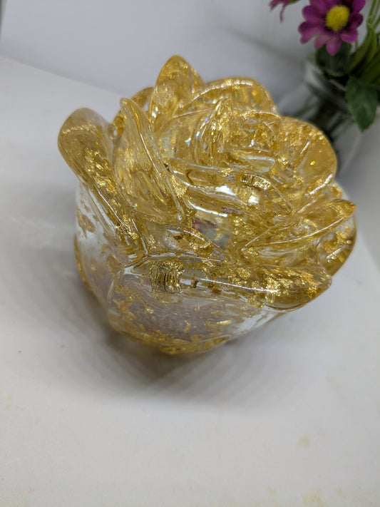 Rose design trinket jar