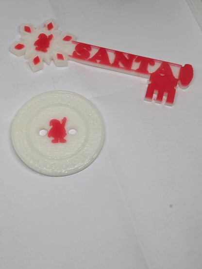 Santa's Button & Key set.